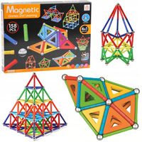 KLOCKI MAGNETYCZNE 158 ELEMENTÓW 1SZT