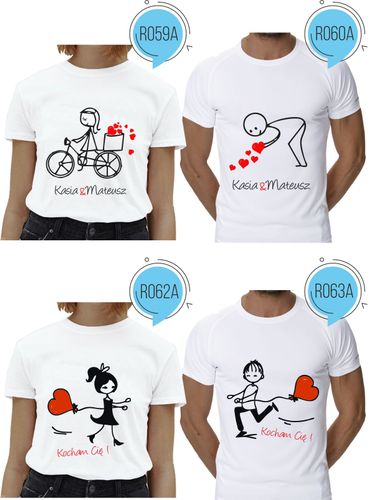 Koszulka DLA PAR miłość WALENTYNKI ROCZNICA na Arena.pl
