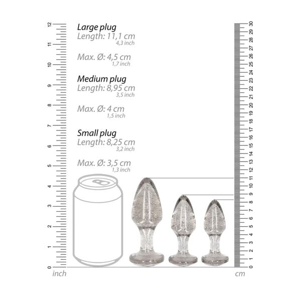 Acrylic Butt Plug Set zdjęcie 5