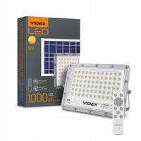 Naświetlacz solarny z pilotem 1000lm=LED 10W 5000K IP65 SOLAR Videx