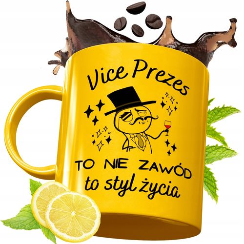 Złoty Kubek Premium Dla Vice Prezesa Prezent Z Nadrukiem Ze Zdjęciem na Arena.pl