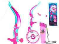 STRZELECKI ZESTAW ŁUK ZE STRZAŁKAMI I TARCZĄ RÓŻ