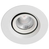 Podtynkowa LAMPA sufitowa TORRES ADJUST DA-401C/WK-WW/50 Italux okrągła OPRAWA metalowa LED 13W 3000K wpuszczana IP44 biała
