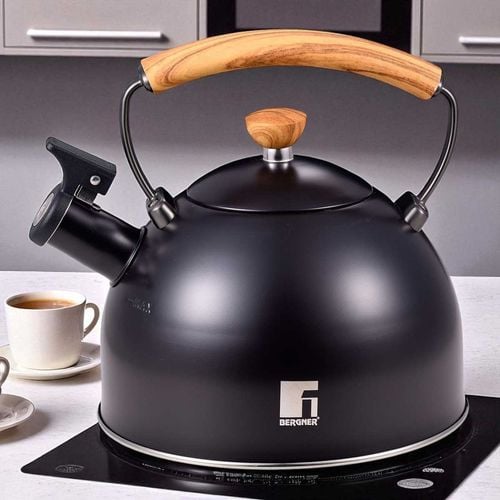 czajnik stalowy z gwizdkiem 2,3l bergner bg-37312 charcoal na Arena.pl