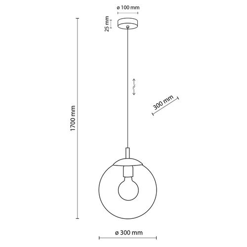 lampa wisząca esme transparent 3267 tk lighting na Arena.pl