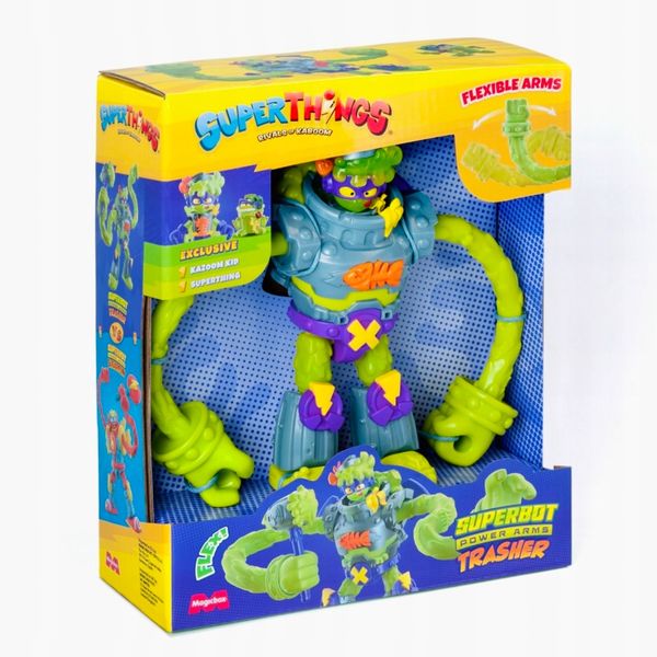 SUPERTHINGS ZINGS SUPER THINGS SUPERBOT TRASHER POWER FLEXIBLE ROBOT zdjęcie 10