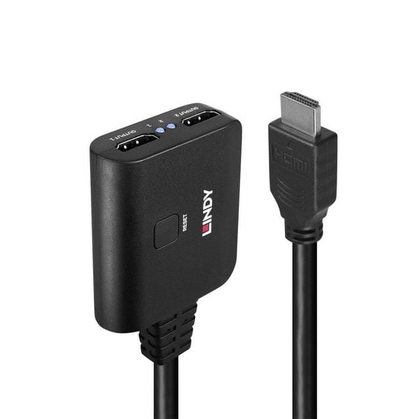 Lindy 2 Port HDMI 4K60 Splitter zdjęcie 1