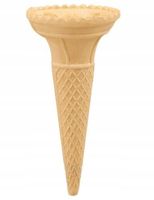 Rożek Europejski z koroną 450 szt Wafelki do Lodów