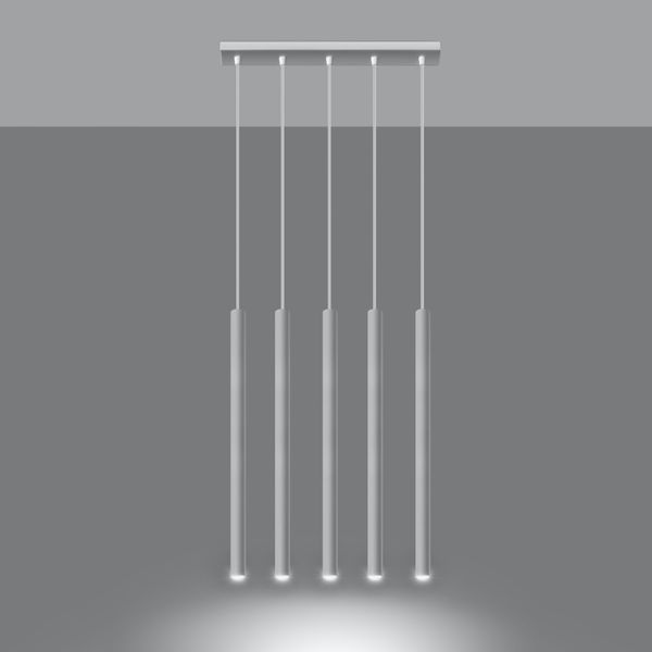 Lampa wisząca PASTELO 5 biała zdjęcie 3