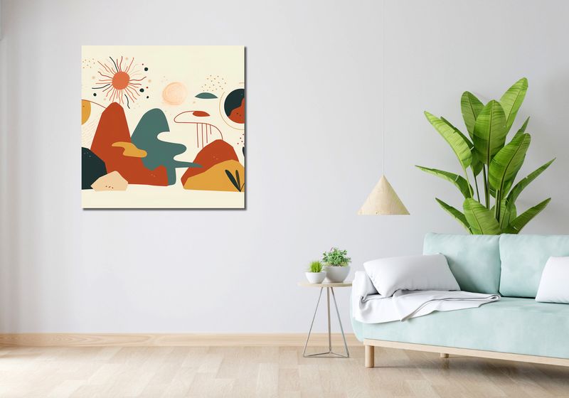 Obraz 90x90cm Kosmos Barw zdjęcie 2