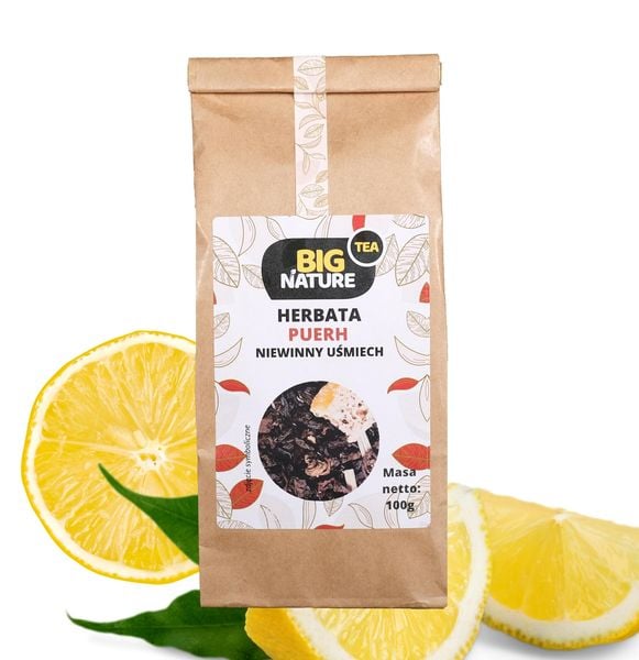 Herbata PUERH NIEWINNY UŚMIECH 100g zdjęcie 1