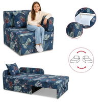 Łóżko dziecięce sofa kanapa niebieski turkus welur wygodna Denis Family