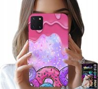 ETUI DO SAMSUNG GALAXY A81 - SŁODKIE DONUTY Z LUKREM W TLE + SZKŁO