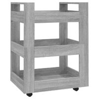 Wózek kuchenny, szary dąb sonoma, 60x45x80 cm