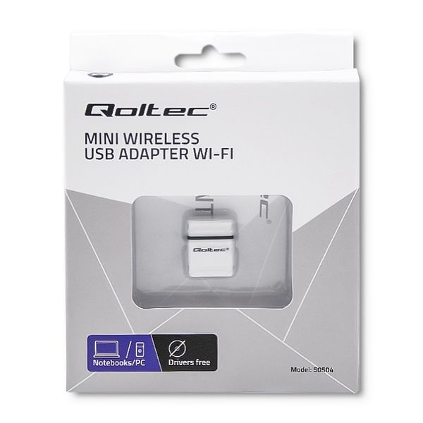 Qoltec Bezprzewodowy Mini Adapter USB Wi-Fi | Standard N zdjęcie 6