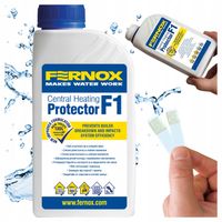 FERNOX Inhibitor rdzy F1 Protector 500ml + 2x Tester analiza stężenia