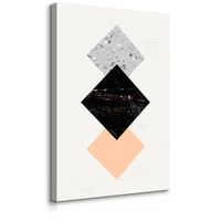 Obraz Do Sypialni Romby Abstrakcja Styl Glamour Figury 50cm x 70cm