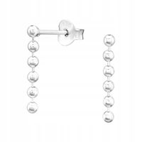 KOLCZYKI SREBRNE 925 WISZĄCE KULKI - ELEGANCKA BIŻUTERIA DLA KAŻDEJ KOBIETY