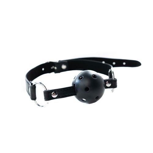 black breathable ball gag with adjustable strap. na Arena.pl
