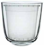 Osłonka szklana DUŻA do storczyków CIĘŻKA SOLIDNA STABILNA kpl. + DONICZKA