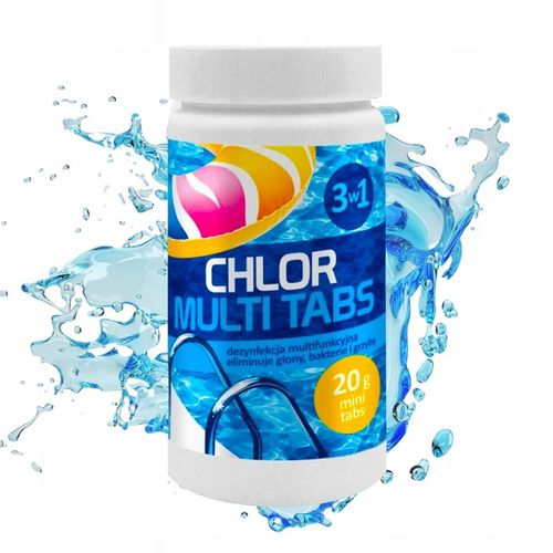 Chlor do basenu multi tabletki GAMIX 3w1 chemia spa 1kg 50x 20g na Arena.pl