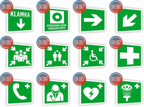 Tabliczka ewakuacyjna z nadrukiem 10x10 cm Stłuc aby uzyskać dostęp na Arena.pl