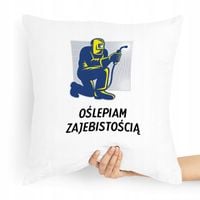 Poduszka Prezent Spawacza Oślepiam Zajebistością Z Nadrukiem Ze Zdjęciem