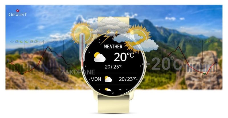 Smartwatch Giewont GW120-6 Ecru-Ecru zdjęcie 14