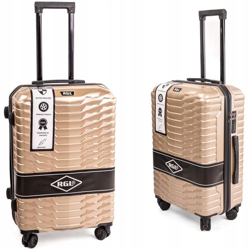 Średnia walizka XL NA 4 KÓŁKACH PODRÓŻNA POLICARBON TORBA RGL na Arena.pl