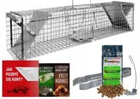 PROFESJONALNA PUŁAPKA ŻYWOŁAPKA KUNY SZCZURY ŁASKI NORKI ŁAPKA 102x17x20 CM