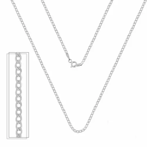 Łańcuszek srebrny pr. 925 Elegancki PANCERKA do Zawieszek | 70 cm x 2 mm na Arena.pl