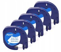 Taśma do Dymo LetraTag biała 12mm 59422 5 SZTUK