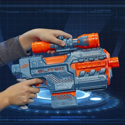 PISTOLET NERF ELITE 2.0 PHOENIX CS-6 AUTOMAT + CELOWNIK na Arena.pl