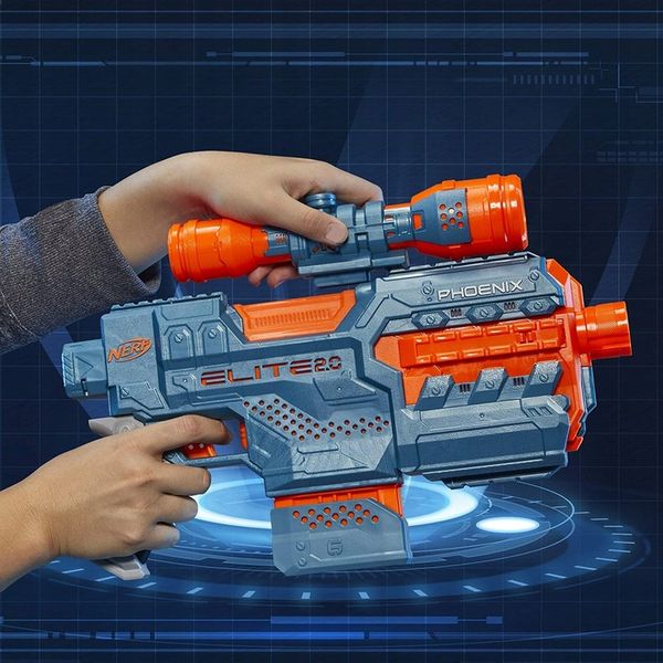 PISTOLET NERF ELITE 2.0 PHOENIX CS-6 AUTOMAT + CELOWNIK zdjęcie 3