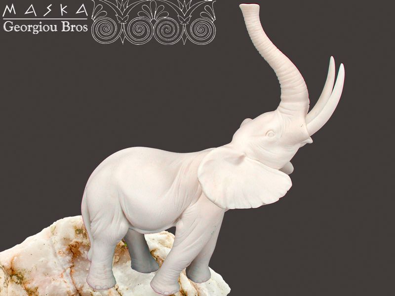 Słoń Barnaba - alabaster grecki zdjęcie 1