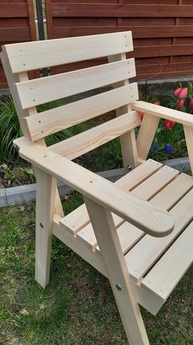 Fotel ogrodowy drewniany na Arena.pl