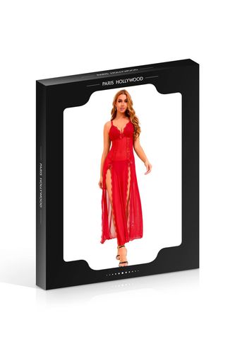 long, sexy red nightgown + thong s\m na Arena.pl