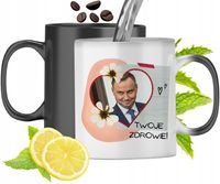 Kubek Magiczny Andrzej Duda Zmieniający Kolor Z Nadrukiem Ze Zdjęciem