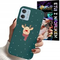 ETUI CASE DO MOTOROLA MOTO G54 5G - ŚWIĄTECZNE WZORY RENIFER MIKOŁAJ PREZEN