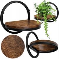 KWIETNIK WISZĄCY METALOWY NA ŚCIANĘ ŚCIENNY LOFT PÓŁKA NA KWIATY