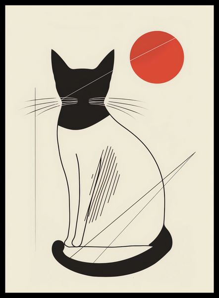 Plakat 40x55cm Czerwony Krąg zdjęcie 2