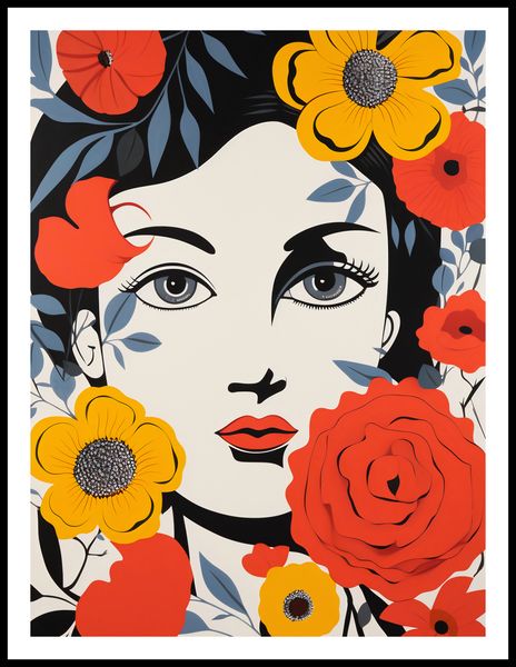 Plakat 60x80cm Kwiatowa Aura zdjęcie 3
