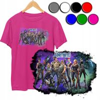 KOSZULKA DZIECIĘCA T-SHIRT Z NADRUKIEM - FORTNITE GRA WZORY - XXS 98-104