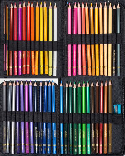 Zestaw Kredki Ołówkowe Piórnik Z Wyposażeniem 48 Kredek na Arena.pl