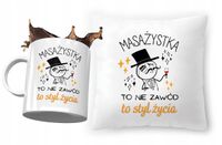 Dla Masażystki Zestaw Poduszka + Kubek Na Prezent Z Nadrukiem Ze Zdjęciem