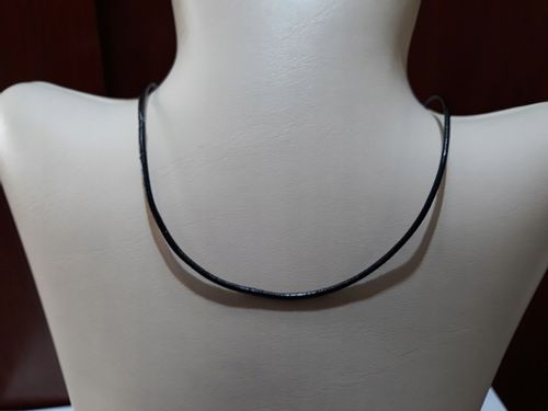 RZEMIEŃ RZEMYK CZARNY Z ZAPIĘCIAMI ZE SREBRA 925 70 CM na Arena.pl