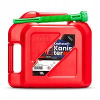 KANISTER PALIWOWY na PALIWO HDPE DWA UCHWYTY LEJEK i korek z USZCZELKĄ 10L