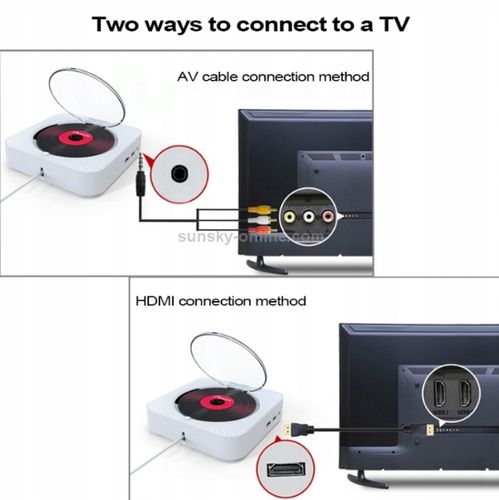 PRZENOŚNY ODTWARZACZ CD WALL MOUNTABLE DBD KC-606 BLUETOOTH BIAŁY na Arena.pl