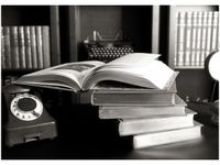 50X70CM BIBLIOTECZKA OBRAZ POKOJU DREWNINE