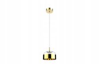 LAMPA WISZĄCA ZWIS KRISLAMP PRIMO KR 416-1L LED 4000K TRANSPARENTNA/ZŁOTA